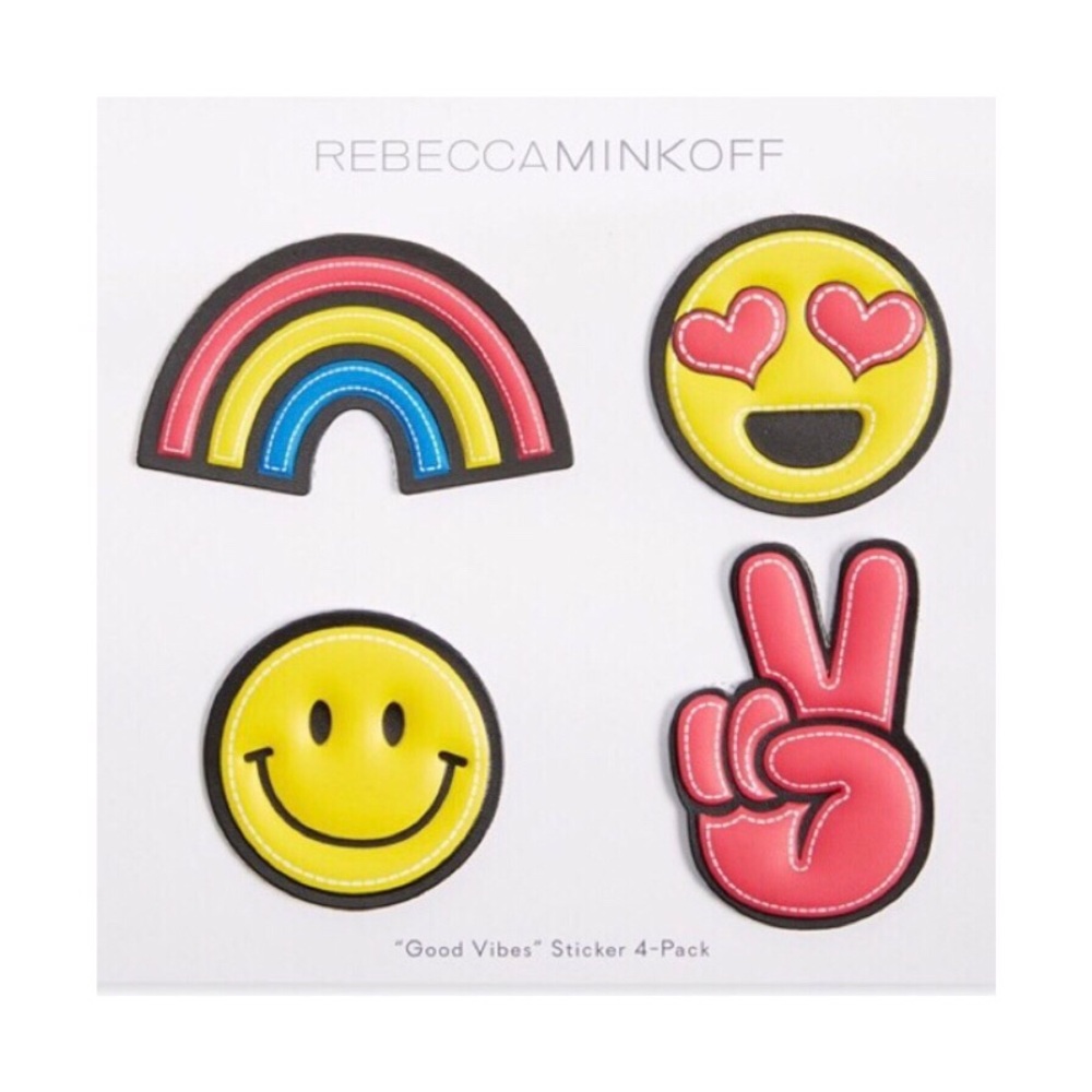 Rebecca Minkoff Smiley Emoji Stickers 4-pack